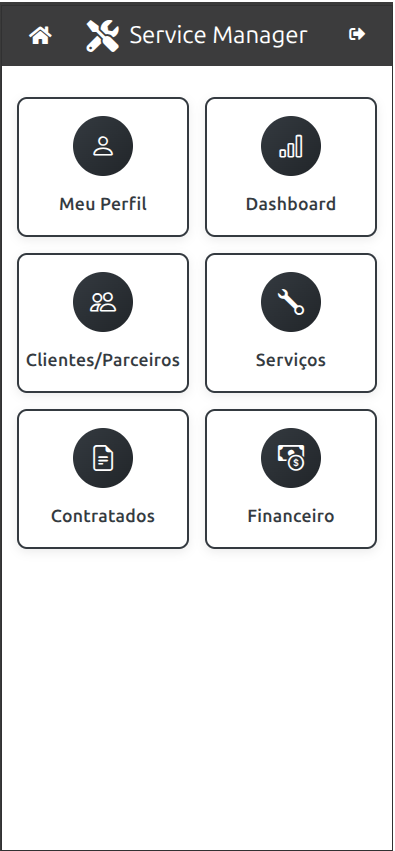 Service Manager no Celular